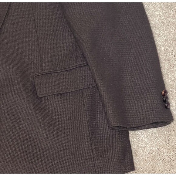 Vintage Haggar‎ Sport Coat Blazer Mens 42R Brown Tweed Vintage - Picture 5 of 12